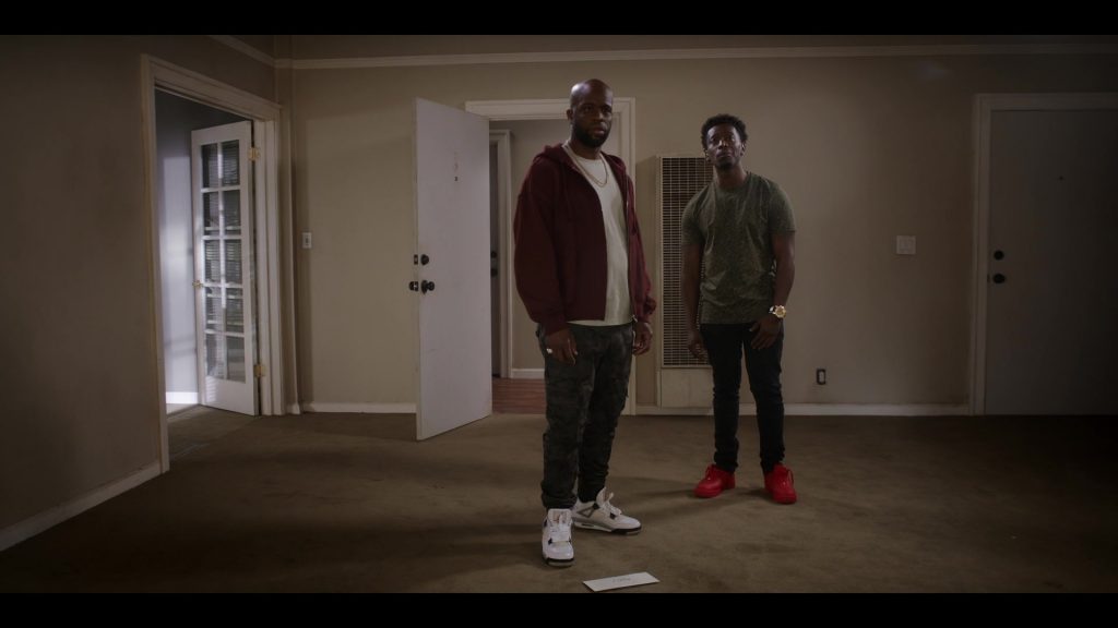 Nike Air Jordan Sneakers in Killing It S02E03 “It Follows” (2023) (Image 5)