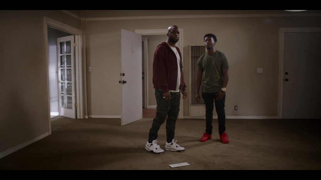 Nike Air Jordan Sneakers in Killing It S02E03 “It Follows” (2023) (Image 6)