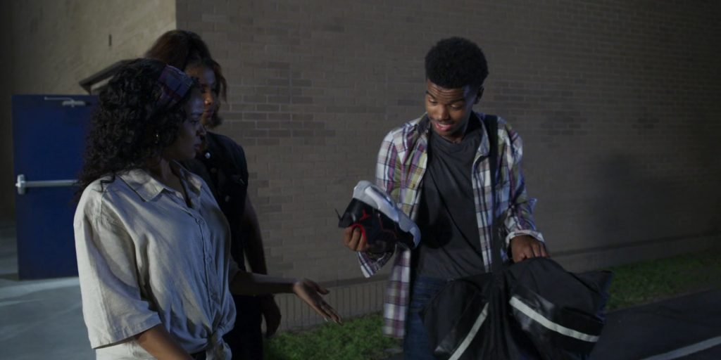 Nike Air Jordan Sneakers in Not Another Church Movie (2024) (Image 2)