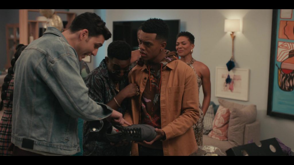 Nike Air Jordan V x Off-White Sneakers in Bel-Air S01E08 “No One Wins When the Family Feuds” (2022) (Image 1)