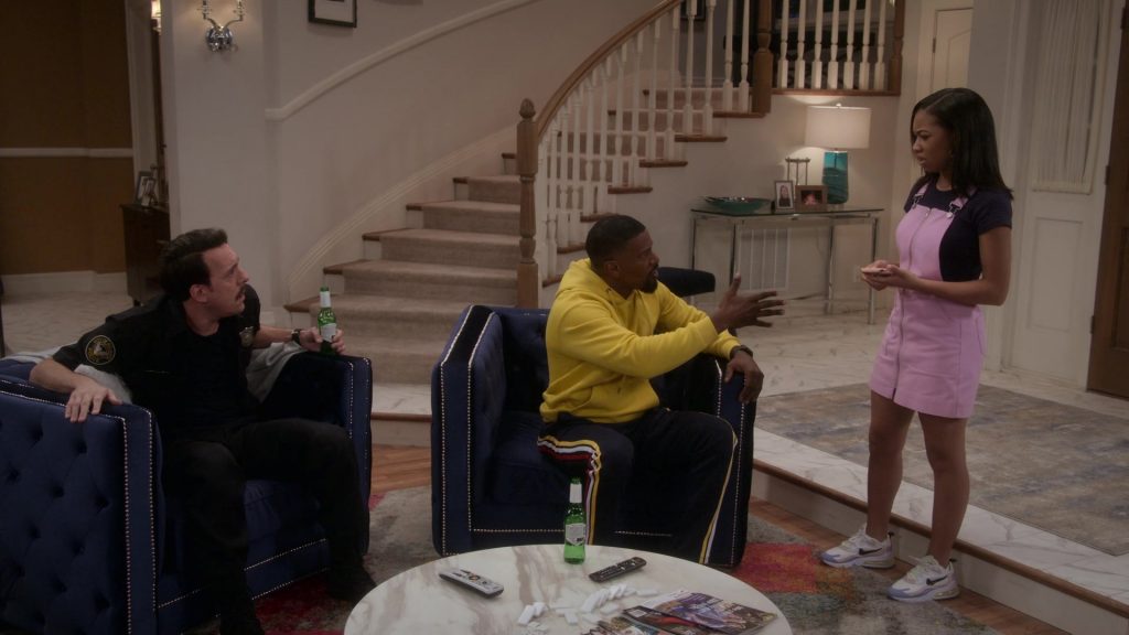 Nike Air Max 270 React Sneakers of Kyla-Drew as Sasha Dixon in Dad Stop Embarrassing Me! S01E04 “#NipplesOrNuts” (2021) (Image 1)
