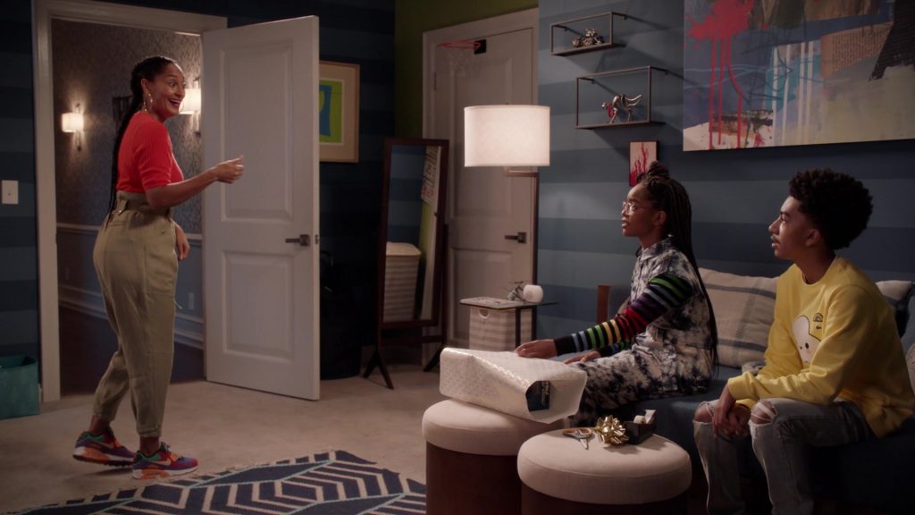Nike Air Max 90 QS ‘Viotech' Sneakers of Tracee Ellis Ross in Black-ish S07E06 “Compton Around the Christmas Tree” (2020) (Image 1)