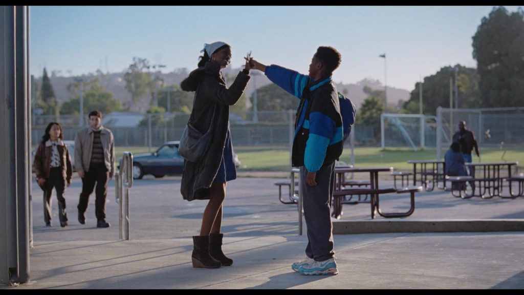 Nike Air Max Uptempo 95 Blue Fury Sneakers of Stephen Kankole as a young LeBron in Space Jam - A New Legacy (2021) (Image 1)