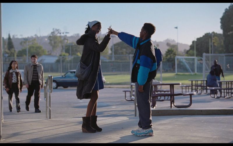 Nike Air Max Uptempo 95 Blue Fury Sneakers of Stephen Kankole as a young LeBron in Space Jam - A New Legacy (2021) (Image 1)