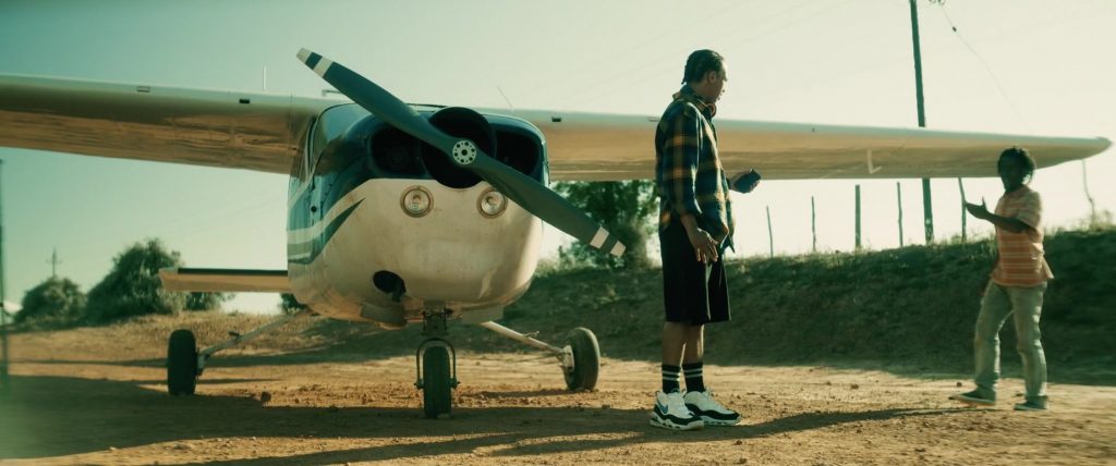 Nike Air Max Uptempo '95 Sneakers of Kalifa Burton as Tydon Woods in Spell (2020) (Image 3)