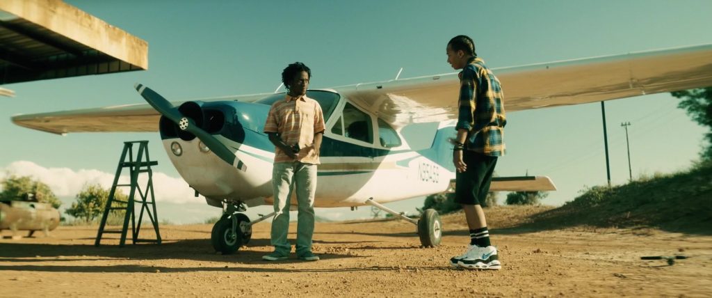 Nike Air Max Uptempo '95 Sneakers of Kalifa Burton as Tydon Woods in Spell (2020) (Image 4)