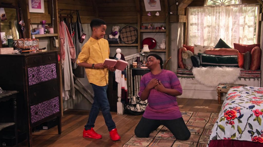Nike Air Red Sneakers Worn by Isaiah Russell-Bailey as Shaka McKellan in Family Reunion Season 1 Episode 19 “Remember M'dear's Fifteen Minutes” (2020) (Image 2)