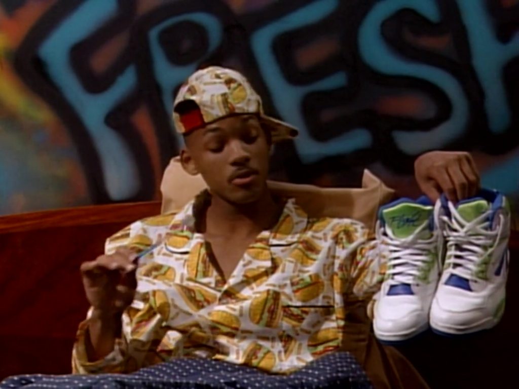 Nike Air Solo Flight ’90 Sneakers of Will Smith in The Fresh Prince of Bel-Air S01E13 “Knowledge Is Power” (1990) (Image 1)
