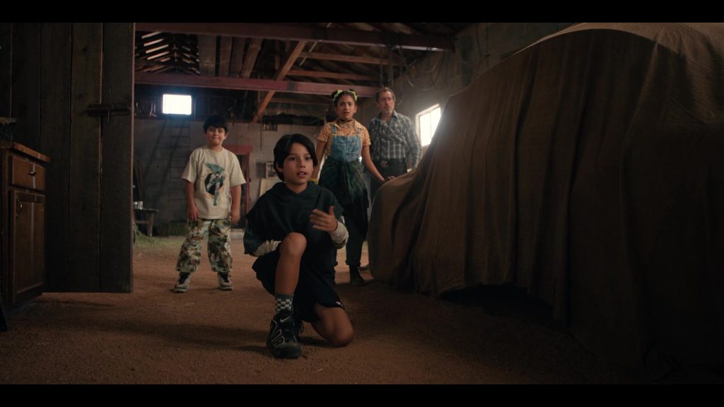 Nike Air Uptempo Sneakers Worn by Evan Whitten as Alex in Chupa (2023) (Image 3)