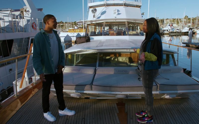 Nike AirMax 90 Sneakers of Kayla Smith as Kamran ‘Kam' Hanna in NCIS - Los Angeles S12E12 “Can't Take My Eyes off You” (2021) (Image 1)