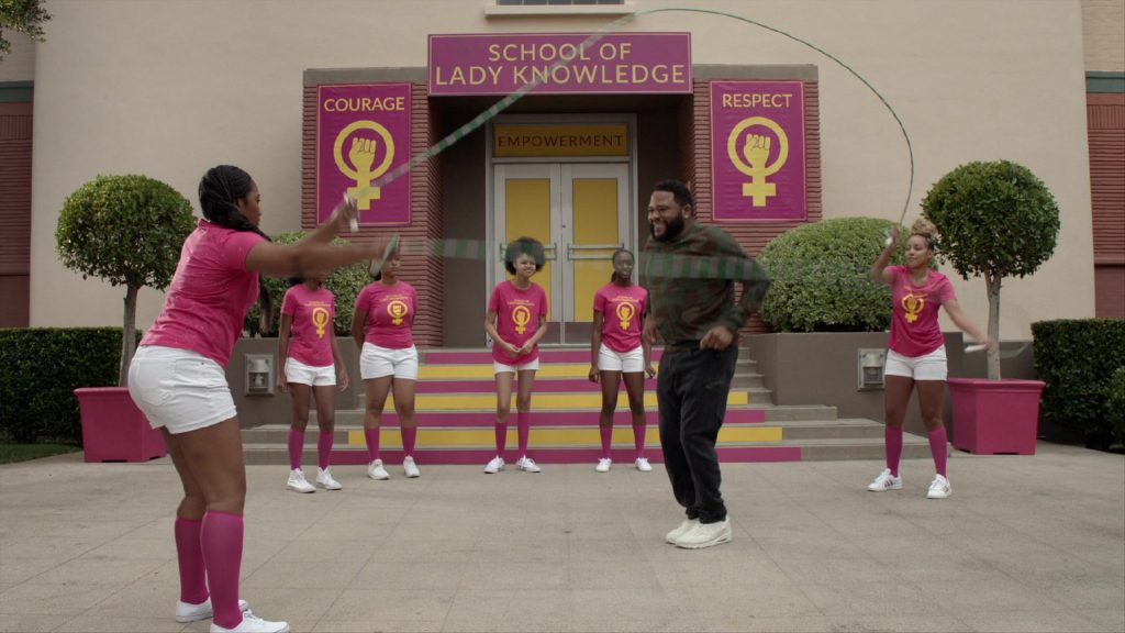 Nike All White Shoes Worn by Anthony Anderson as Andre Johnson in Black-ish Season 6, Episode 3 “Feminisn't” (2019) (Image 1)