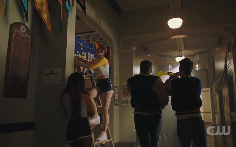 Nike All-White Sneaker Shoes Worn by Madelaine Petsch as Cheryl Blossom in Riverdale Season 4 Episode 10 “Chapter Sixty-Seven - Varsity Blues” (2020) (Image 1)