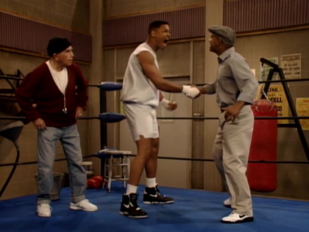 Nike Black High Top Sneakers of Will Smith in The Fresh Prince of Bel-Air S04E26 “The Philadelphia Story” (1994) (Image 2)