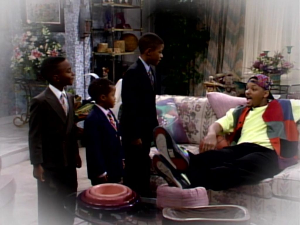 Nike Black Shoes Worn by Will Smith in The Fresh Prince of Bel-Air S03E16 “Bundle of Joy” (1993) (Image 2)