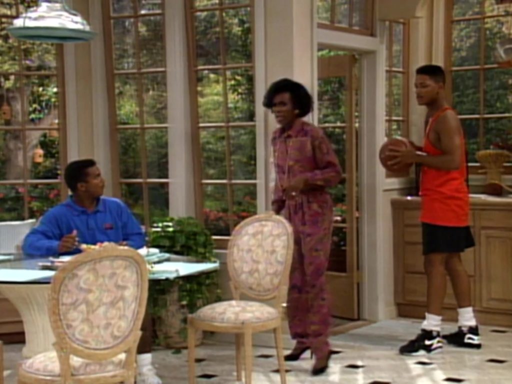 Nike Black Sneakers Worn by Will Smith in The Fresh Prince of Bel-Air S02E02 “The Mother of All Battles” (1991) (Image 1)