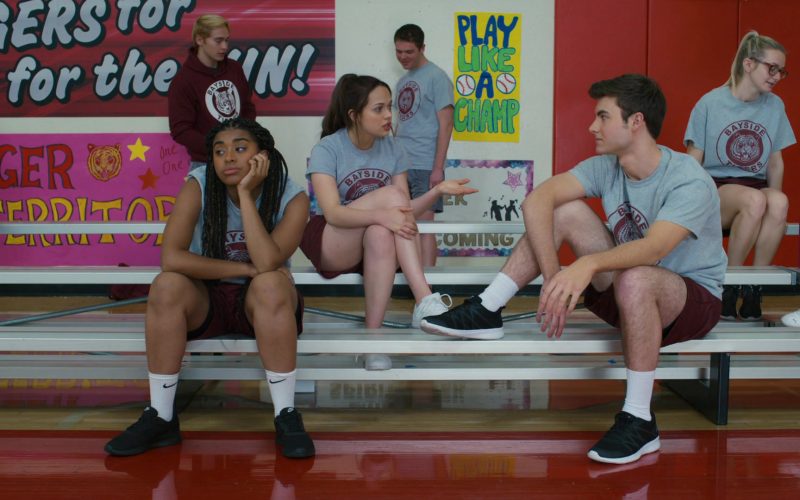 Nike Black Sneakers and White Socks of Alycia Pascual-Peña as Aisha Garcia in Saved by the Bell S01E03 “The Bayside Triangle” (2020) (Image 1)