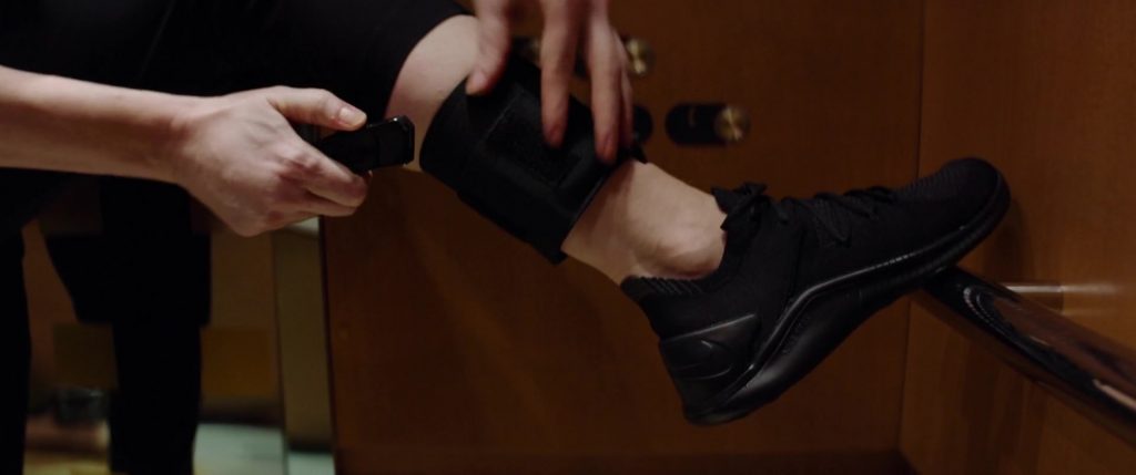 Nike Black Sneakers of Jessica Chastain in Ava (2020) (Image 1)