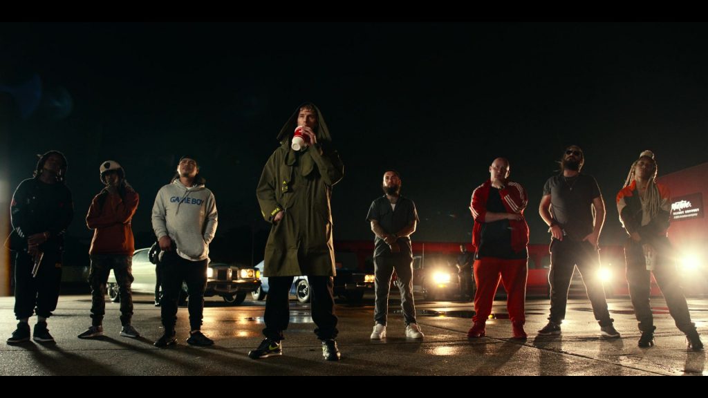 Nike Black Sneakers of Machine Gun Kelly as Newt in Project Power (2020) (Image 1)