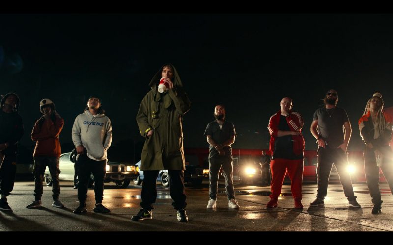 Nike Black Sneakers of Machine Gun Kelly as Newt in Project Power (2020) (Image 1)