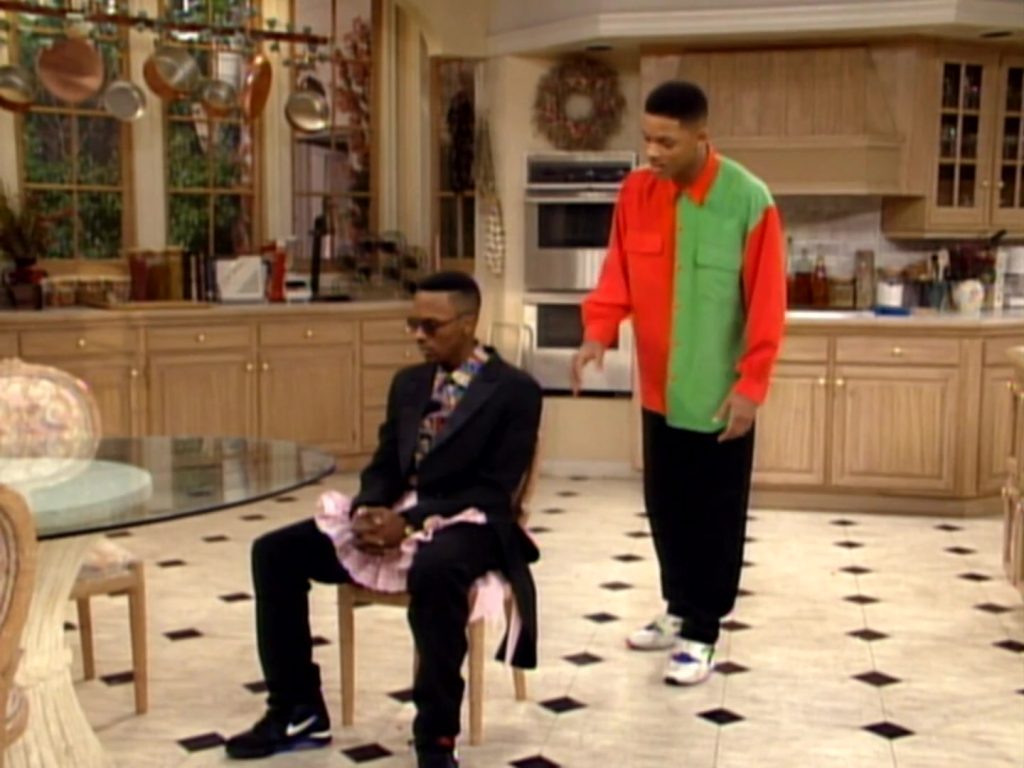 Nike Black Trainers Worn by DJ Jazzy Jeff as Jazz in The Fresh Prince of Bel-Air S02E17 “Community Action” (1992) (Image 1)