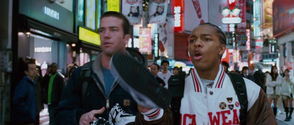 Nike Black & White Sneakers in The Fast and the Furious - Tokyo Drift (2006) (Image 1)
