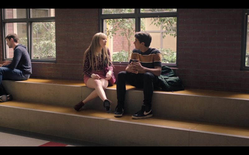 Nike Blazer Mid Black Shoes of Michael Cimino as Victor Salazar in Love, Victor S02E03 “There's No Gay in Team” (2021) (Image 1)