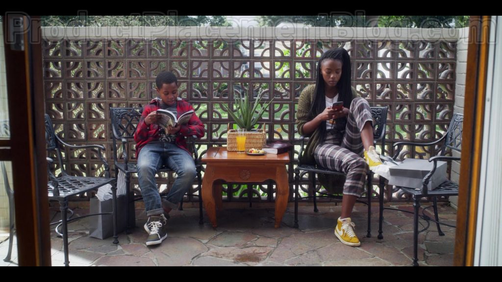 Nike Blazer Mid Leather Yellow High Top Sneakers For Women in Blood & Water S01E01 “Fiksation” (2020) (Image 2)