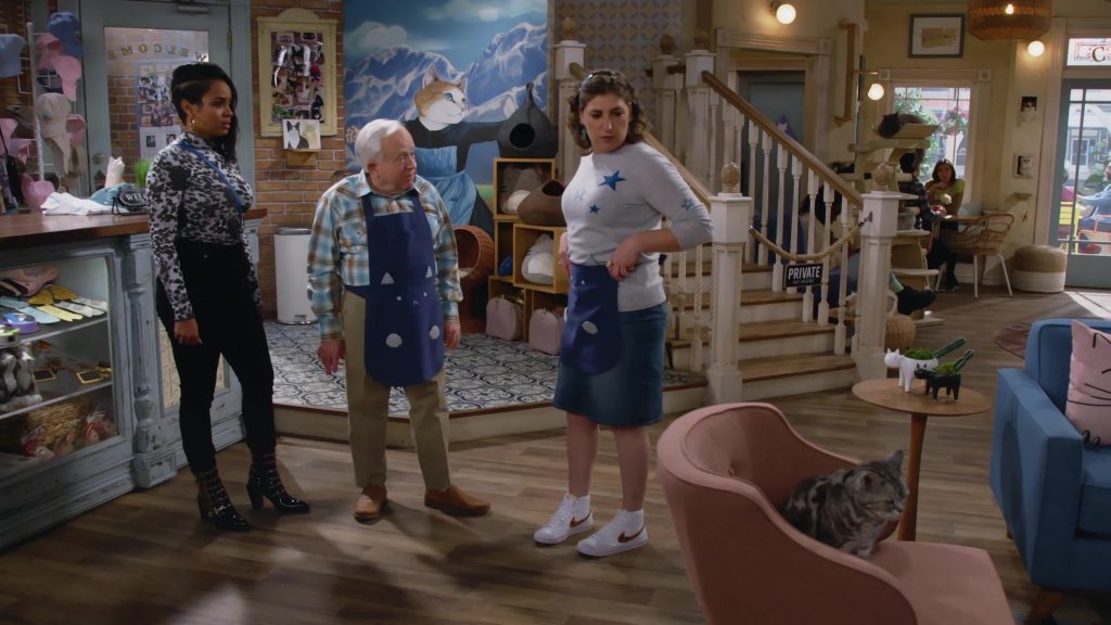 Nike Blazer Mid Sneakers of Mayim Bialik in Call Me Kat S02E06 “Call Me Unfaithful” (2022) (Image 1)