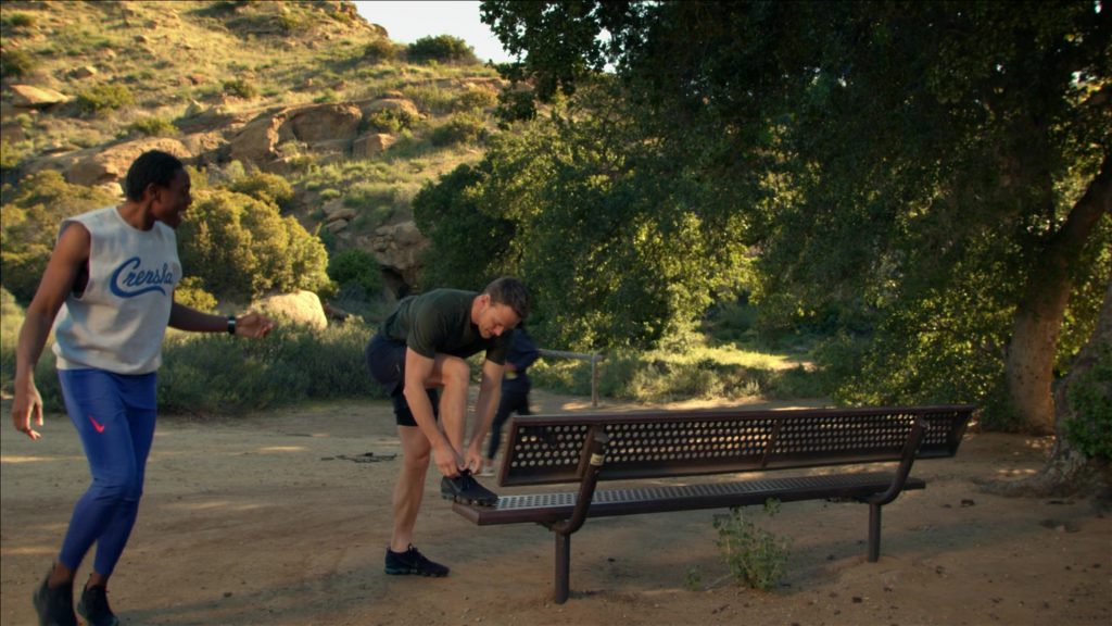 Nike Blue Pants and Nike Black Sneakers in All Rise S03E04 “Trouble Man” (2022) (Image 1)