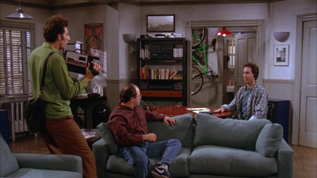 Nike Blue Shoes Worn by Jason Alexander as George Costanza in Seinfeld Season 3 Episode 8 “The Tape” (1991) (Image 1)