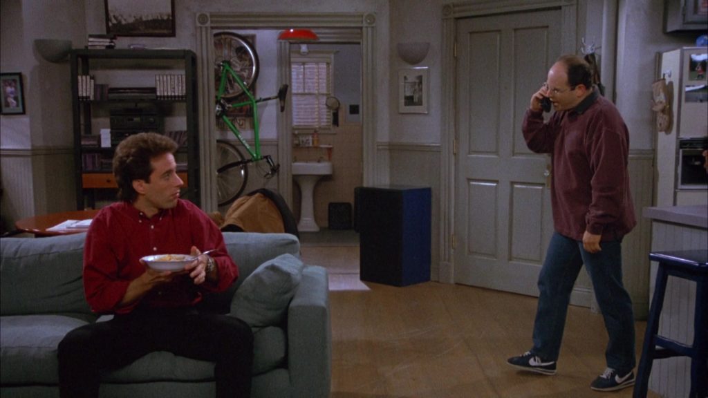Nike Blue Shoes Worn by Jason Alexander as George Costanza in Seinfeld Season 4 Episode 11 “The Contest” (1992) (Image 1)