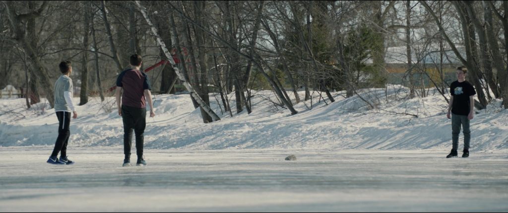 Nike Blue Shoes Worn by Marcel Ruiz in Breakthrough (2019) (Image 1)