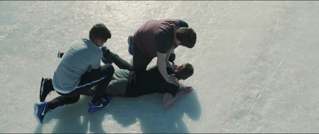 Nike Blue Shoes Worn by Marcel Ruiz in Breakthrough (2019) (Image 3)