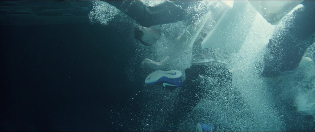 Nike Blue Shoes Worn by Marcel Ruiz in Breakthrough (2019) (Image 4)