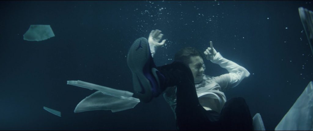 Nike Blue Shoes Worn by Marcel Ruiz in Breakthrough (2019) (Image 5)