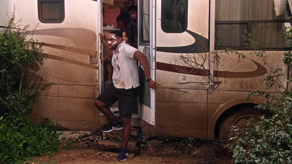 Nike Blue Sneakers Worn by Anthony Alabi in Family Reunion – Season 1 Episode 2, “Remember Charlie Wilson” (2019) (Image 1)