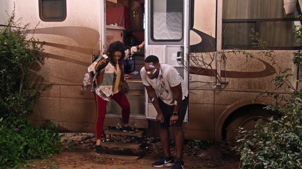 Nike Blue Sneakers Worn by Anthony Alabi in Family Reunion – Season 1 Episode 2, “Remember Charlie Wilson” (2019) (Image 2)