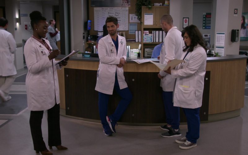 Nike Blue Sneakers Worn by Jean-Luc Bilodeau as Dr. Daniel Kutcher in Carol's Second Act Season 1 Episode 11 “Blocking” (2020) (Image 1)