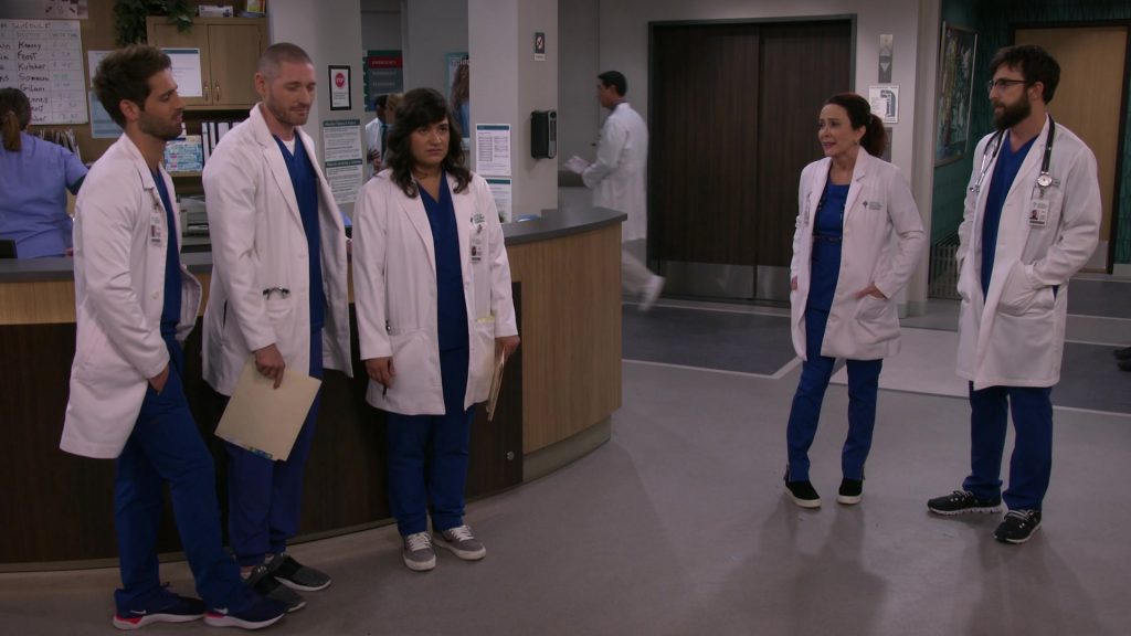 Nike Blue Sneakers Worn by Jean-Luc Bilodeau as Dr. Daniel Kutcher in Carol's Second Act Season 1 Episode 11 “Blocking” (2020) (Image 2)