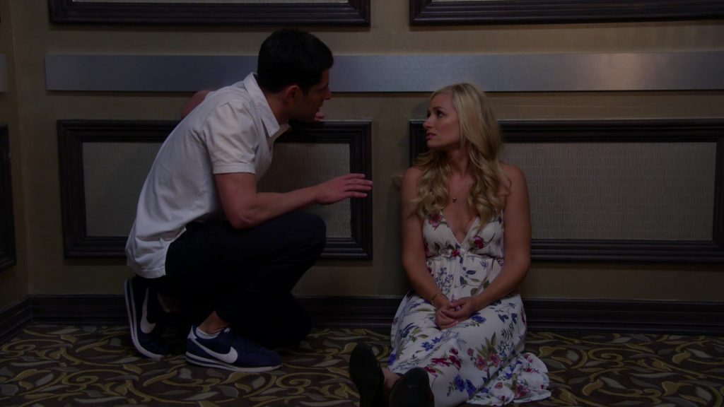 Nike Blue Sneakers Worn by Max Greenfield (Dave Johnson) in The Neighborhood Season 1, Episode 6 “Welcome to the Anniversary” (2018) (Image 4)