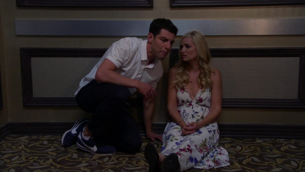 Nike Blue Sneakers Worn by Max Greenfield (Dave Johnson) in The Neighborhood Season 1, Episode 6 “Welcome to the Anniversary” (2018) (Image 6)