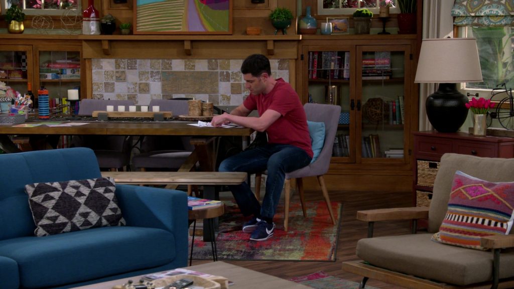 Nike Blue Sneakers Worn by Max Greenfield as Dave in The Neighborhood Season 2 Episode 12 “Welcome to the Freeloader” (2020) (Image 1)