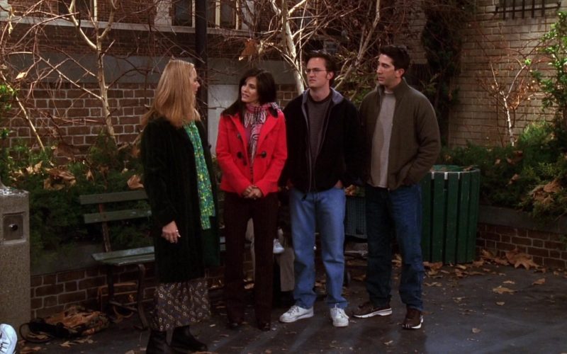 Nike Brown Leather Sneakers Worn by David Schwimmer (Ross Geller) in Friends Season 7 Episode 9 “The One with All the Candy” (2000) (Image 1)