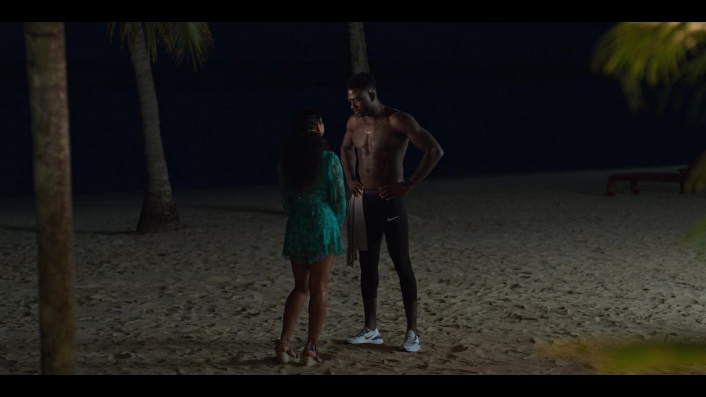 Nike Compression Pants and Shoes Worn by Sinqua Walls in Resort to Love (2021) (Image 1)