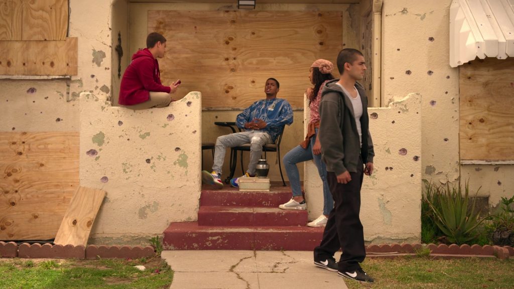 Nike Cortez Black Sneakers of Actor Diego Tinoco as Cesar Diaz in On My Block S04E07 “Chapter Thirty-Five” (2021) (Image 1)
