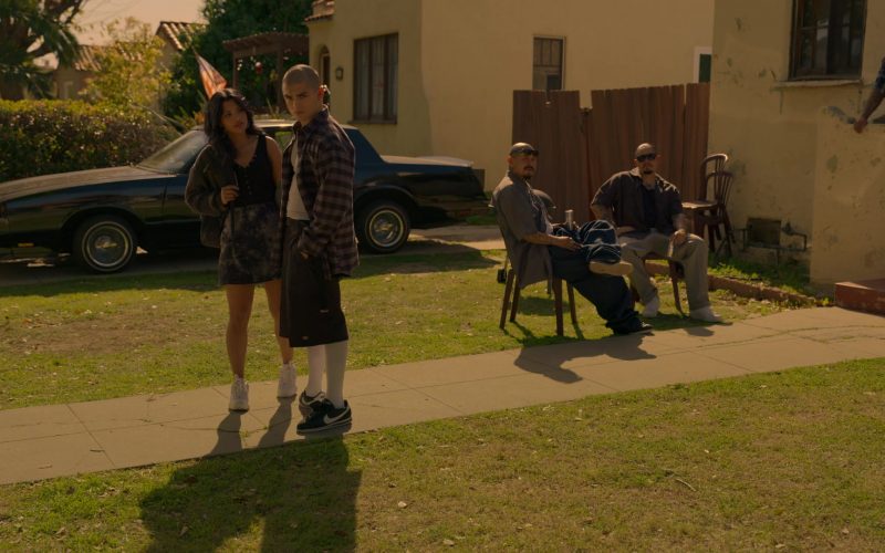 Nike Cortez Black & White Sneakers of Diego Tinoco as Cesar Diaz in On My Block S04E01 “Chapter Twenty-Nine” (2021) (Image 1)