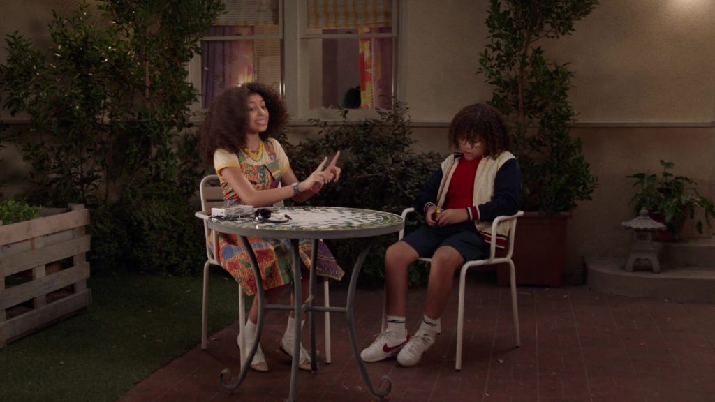 Nike Cortez Sneakers of Ethan William Childress as Johan Johnson in Mixed-ish S02E06 “Just the Two of Us” (2021) (Image 1)