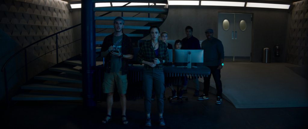Nike Court Vision Mid Go The Extra Smile Sneakers Worn by Page Kennedy as DJ in Meg 2 - The Trench (2023) (Image 3)