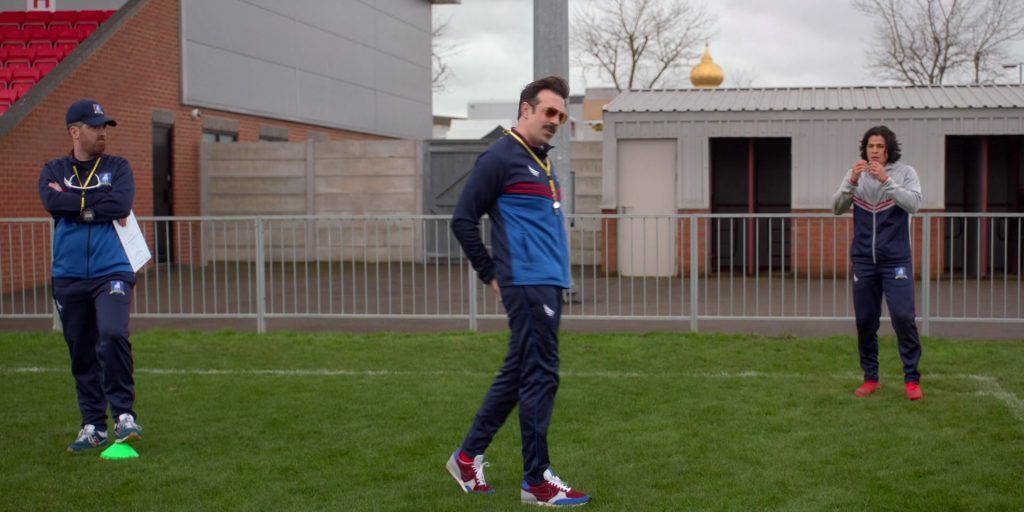Nike Daybreak Men's Sneakers Worn by Jason Sudeikis as Coach Ted Lasso in Ted Lasso S02E01 “Goodbye Earl” (2021) (Image 3)