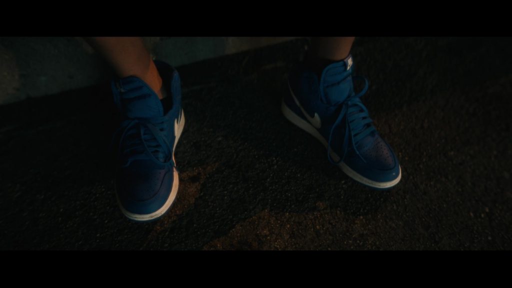Nike Dunk Blue Sneakers of Gregory Diaz IV as Luis Acosta in Vampires vs. the Bronx (2020) (Image 1)